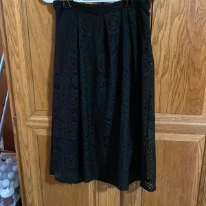 Mossimo black lace skirt with underskirt size 6